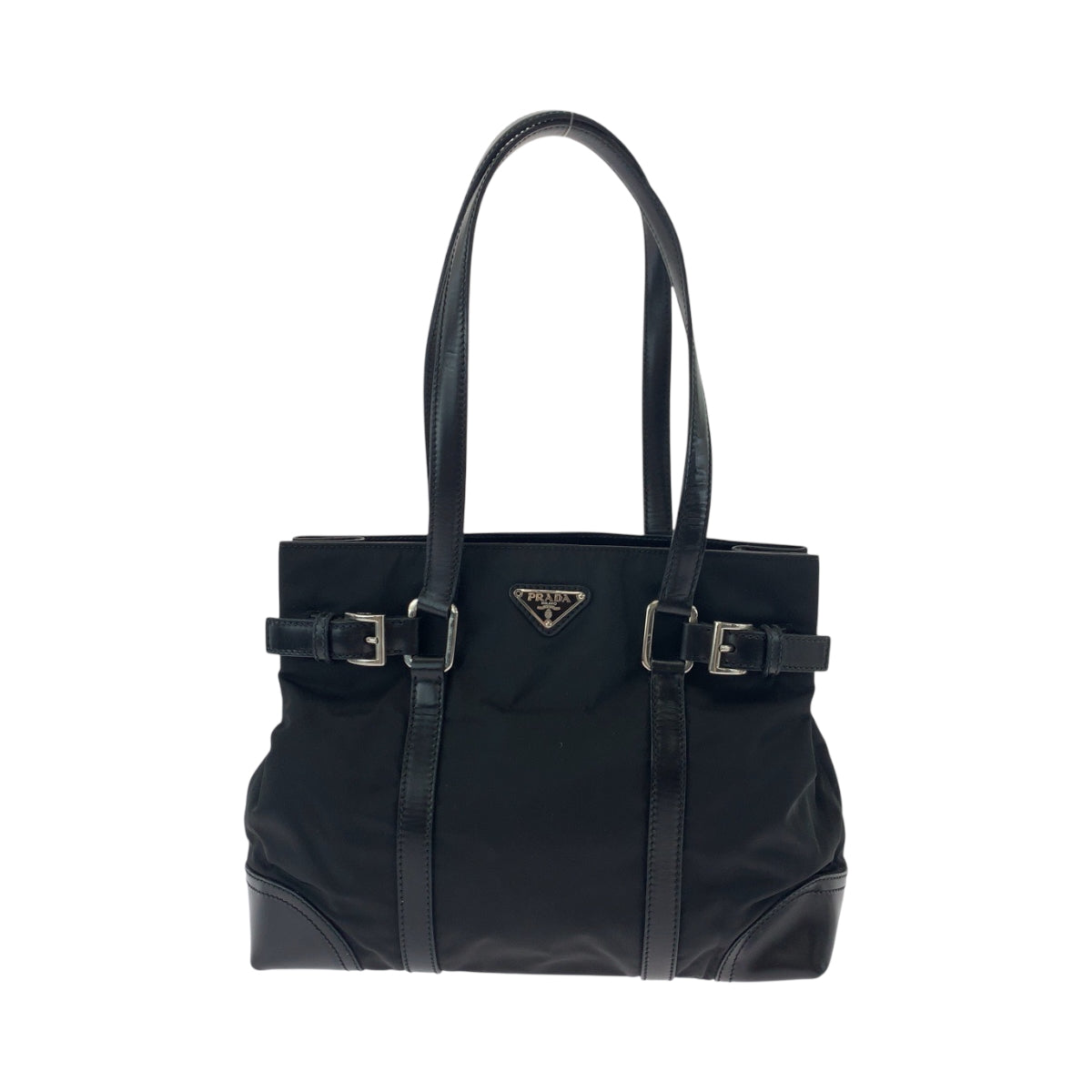 PRADA Tote Bag BR3118 Nylon black Tote Bag. Test Triangle With logo Women