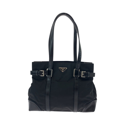PRADA Tote Bag BR3118 Nylon black Tote Bag. Test Triangle With logo Women