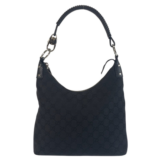 GUCCI Shoulder Bag 115003 GG canvas black Women
