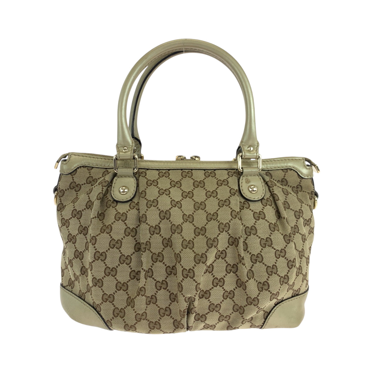 GUCCI Shoulder Bag 247902 GG canvas beige Shoulder Bag Handbag 2way Women