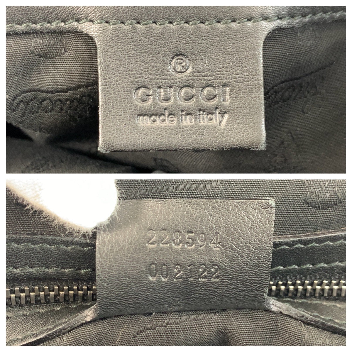 GUCCI Handbag 228594 leather Black SilverMetal Handbag Shoulder Bag Horsebit Guccissima Women