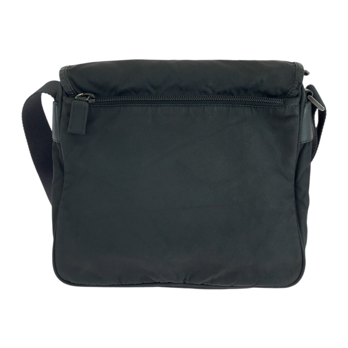 PRADA Shoulder Bag BT0173 Nylon Black SilverMetal Test Triangle With logo
