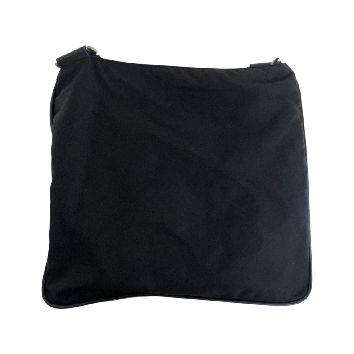 PRADA Shoulder Bag Nylon Black SilverMetal Test Triangle With logo - Style 12