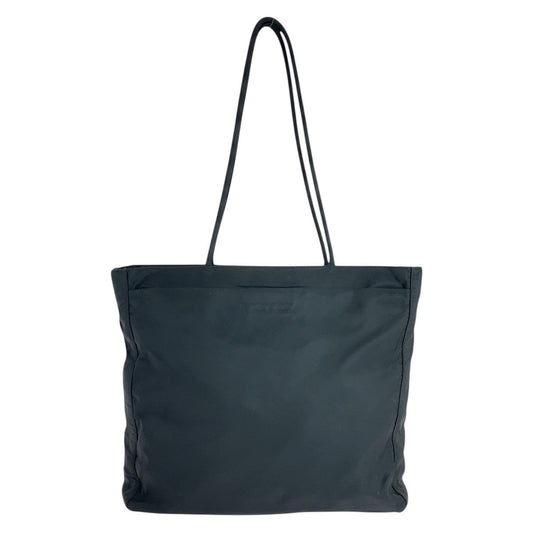 PRADA Shoulder Bag Nylon Black SilverMetal Test Triangle With logo Women