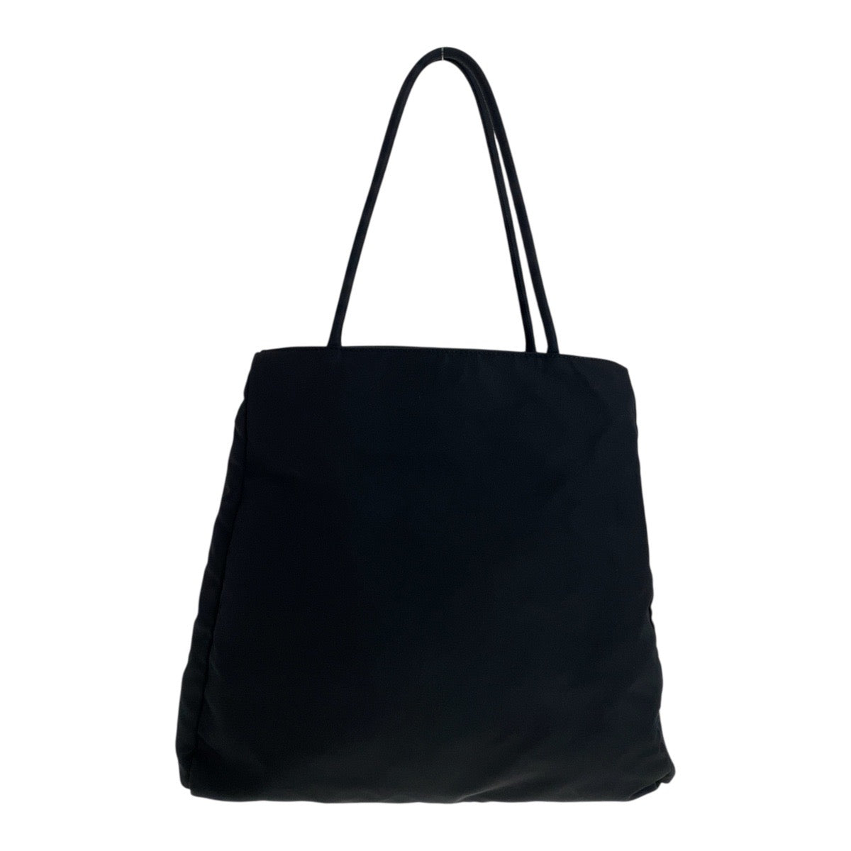 PRADA Tote Bag Nylon Black SilverMetal Test Triangle With logo - Style 9
