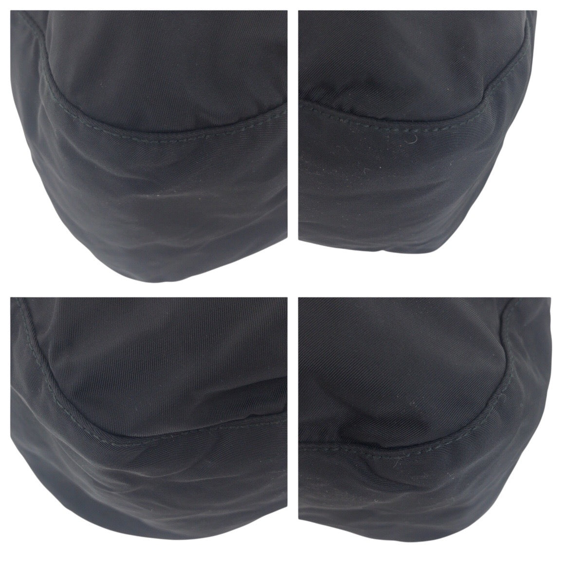 PRADA Shoulder Bag Nylon Black SilverMetal Shoulder Bag Body Bag Test Triangle With logo Women