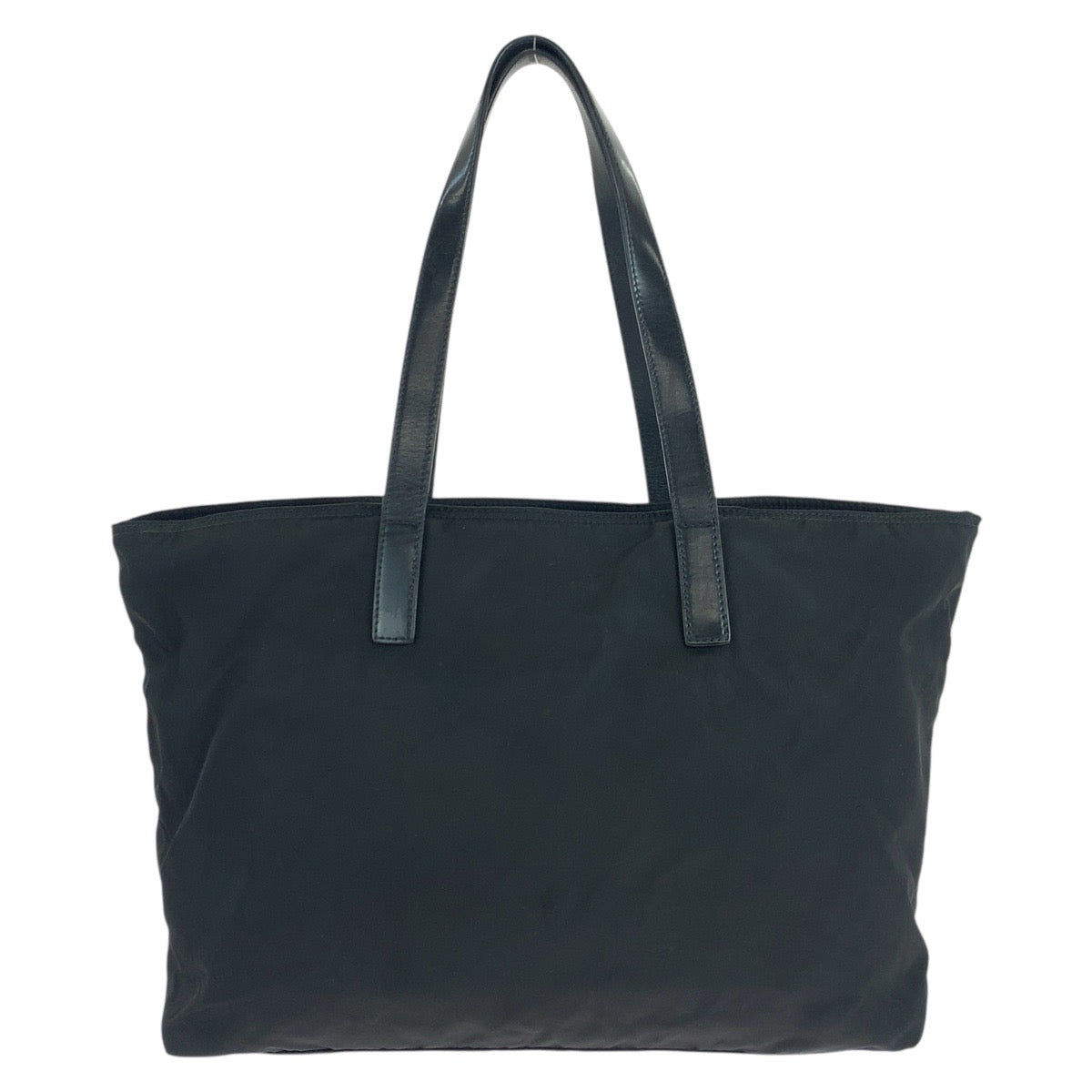 PRADA Tote Bag Nylon Black SilverMetal Test Triangle With logo - Style 10