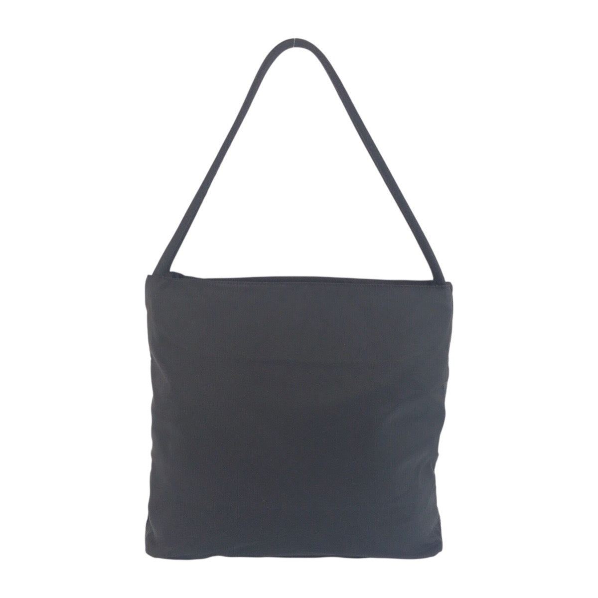 PRADA Tote Bag Nylon Black SilverMetal Test Triangle With logo - Style 11