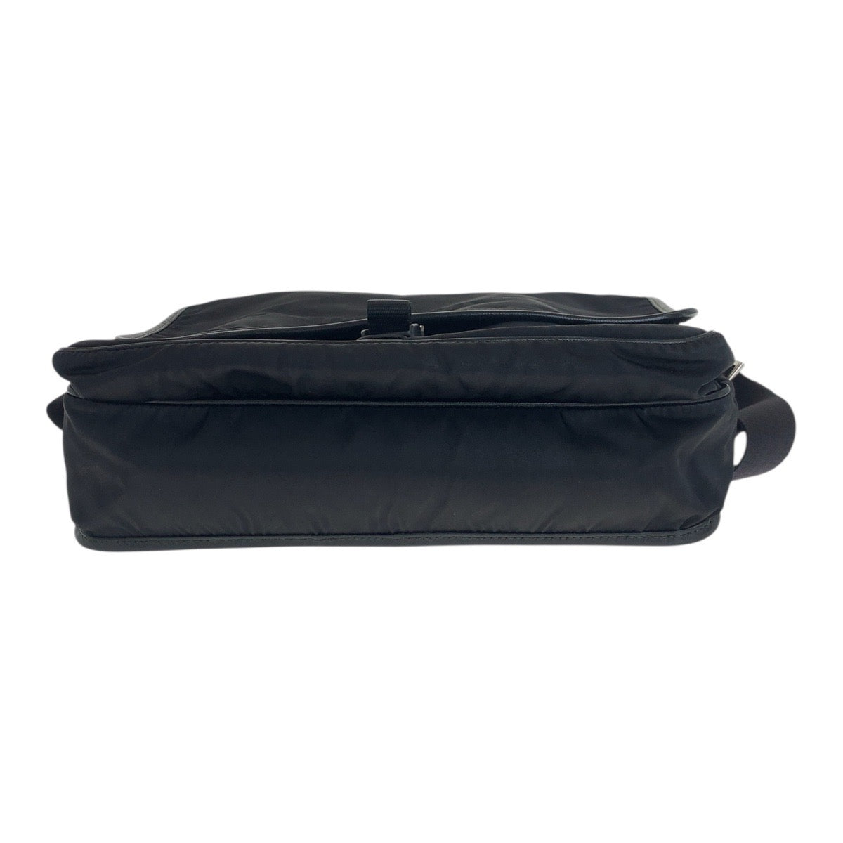 PRADA Shoulder Bag Nylon Black SilverMetal Test Triangle With logo - Style 4