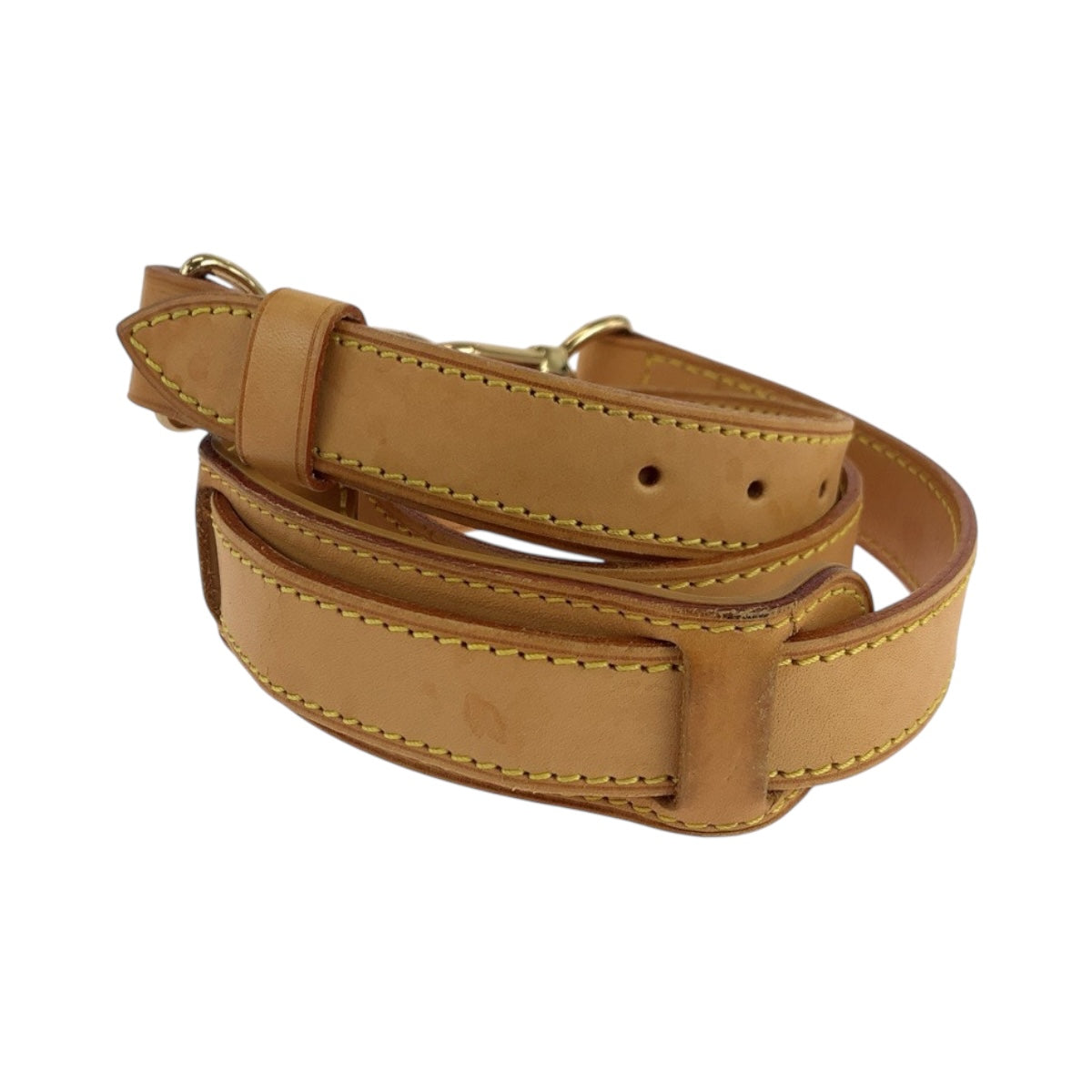 LOUIS VUITTON Shoulder strap leather Brown