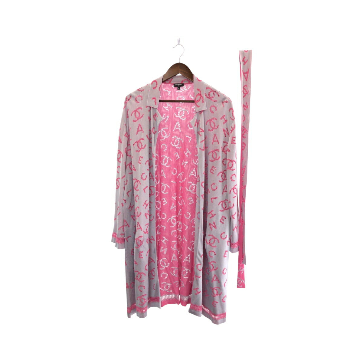 Chanel Coco Mark Rayon Cardigan Coat Handbag