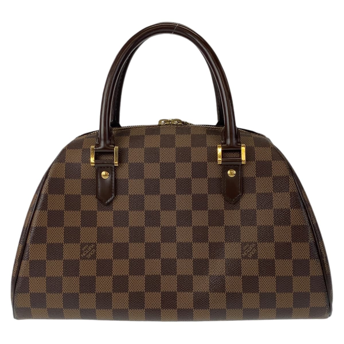 LOUIS VUITTON Handbag PVC Ebene Gold Metal Damier Rivera MM
