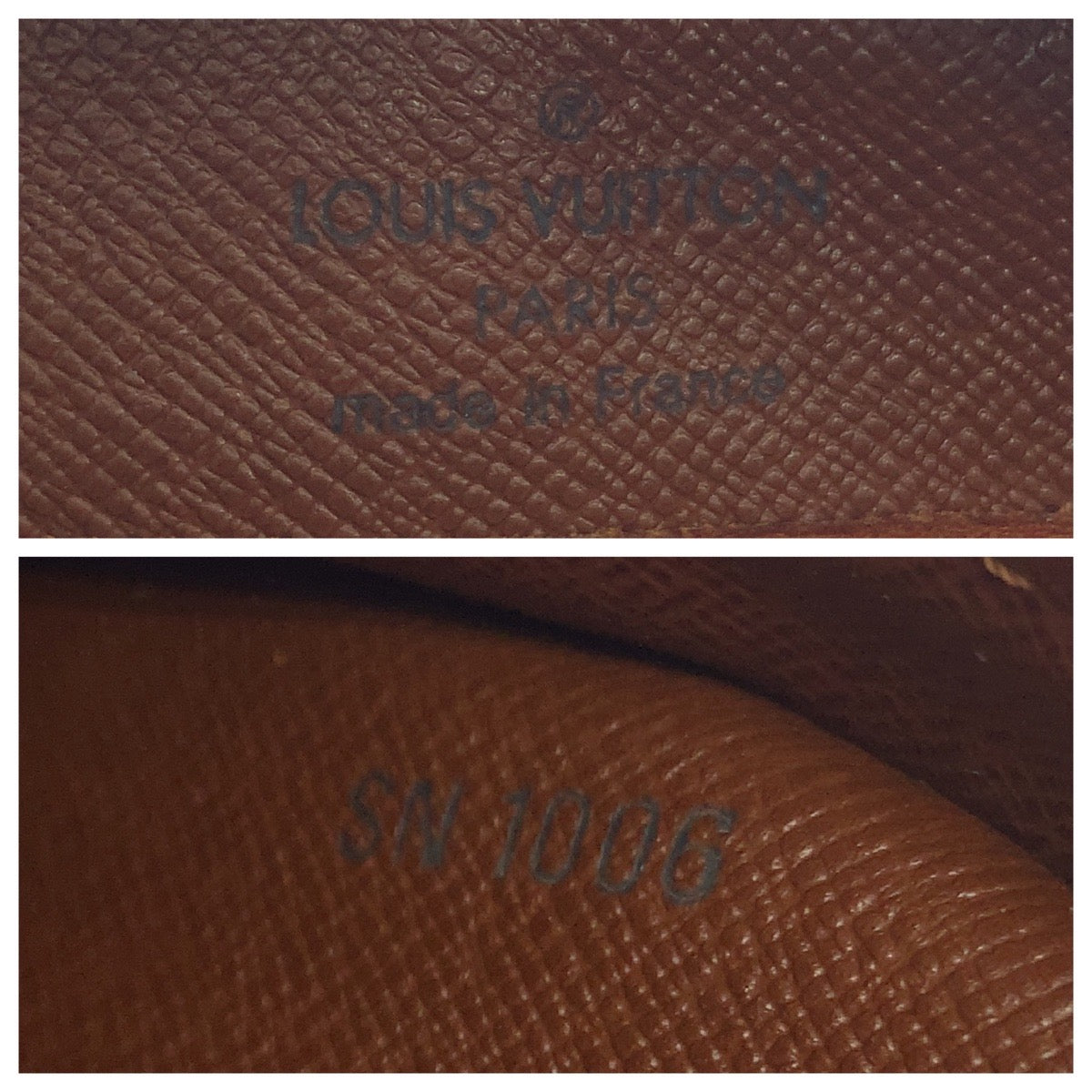 LOUIS VUITTON Shoulder Bag PVC Brown Gold Metal Monogram Blois