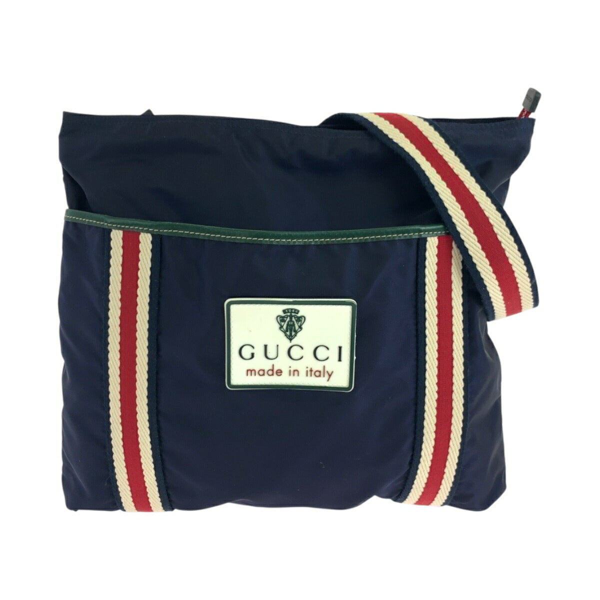Gucci Crest Nylon Shoulder Bag