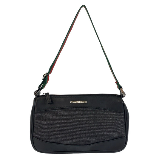 GUCCI Handbag 92821 canvas black Sherry line