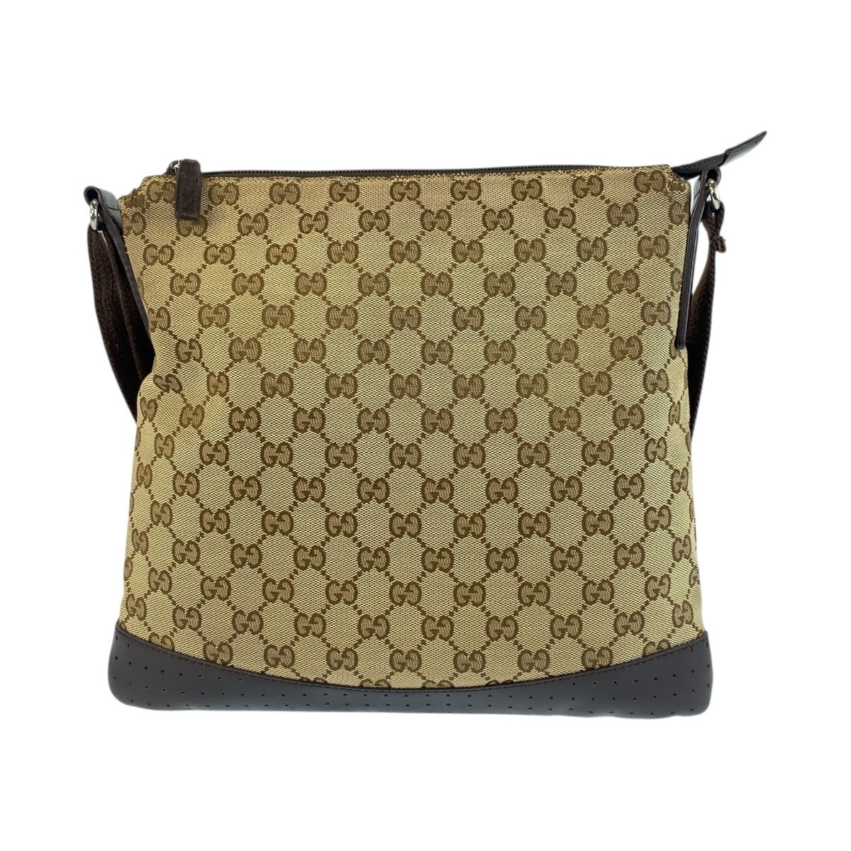 Gucci GG Canvas Leather Shoulder Bag