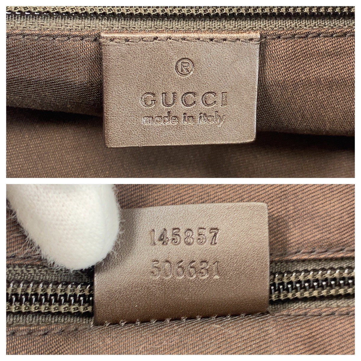 Gucci GG Canvas Leather Shoulder Bag