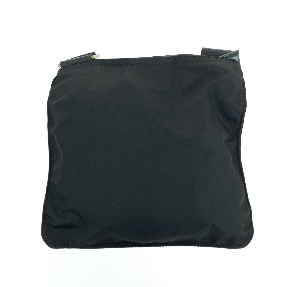 PRADA Shoulder Bag Nylon Black SilverMetal Test Triangle With logo - Style 9