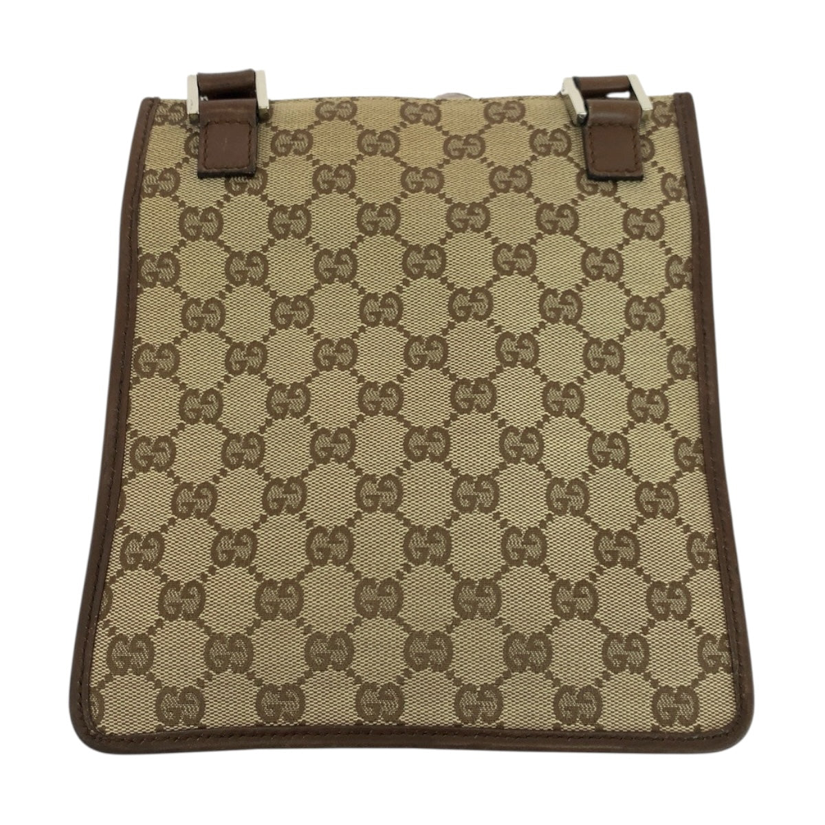 GUCCI Shoulder Bag 92562 GG canvas Beige Brown SilverMetal