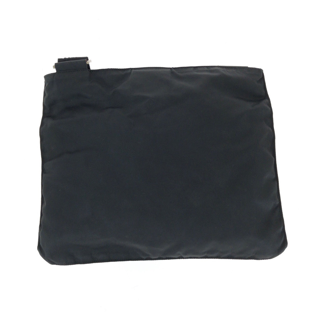 PRADA Shoulder Bag Nylon Black SilverMetal Test Triangle With logo - Style 13
