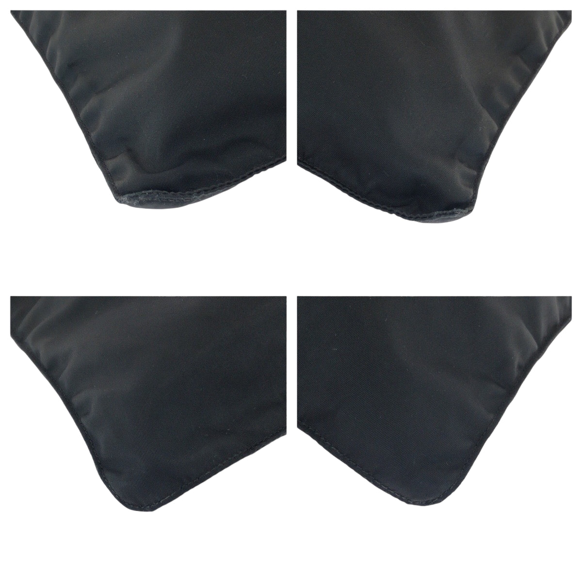 PRADA Shoulder Bag Nylon Black SilverMetal Test Triangle With logo - Style 13