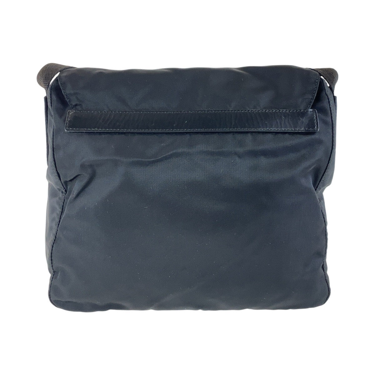 PRADA Shoulder Bag Nylon Black SilverMetal Test Triangle With logo - Style 10