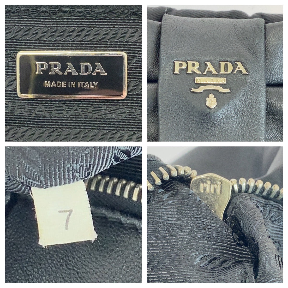 Prada Tessuto Ribbon Nylon Tote Bag