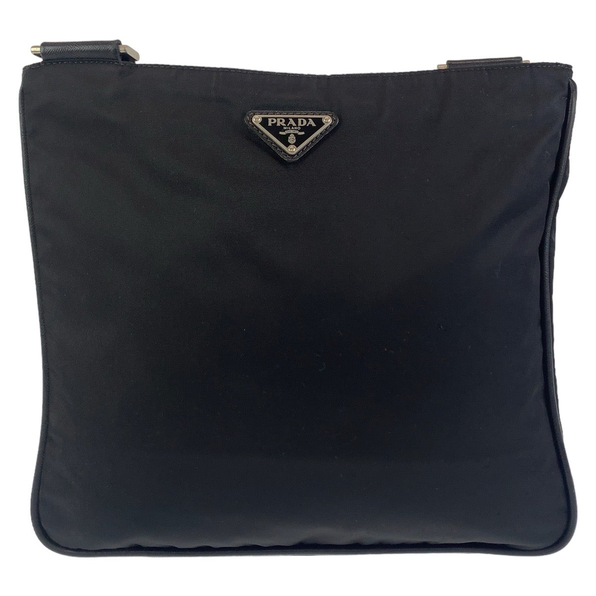 PRADA Shoulder Bag Nylon black Test Triangle With logo - Style 5