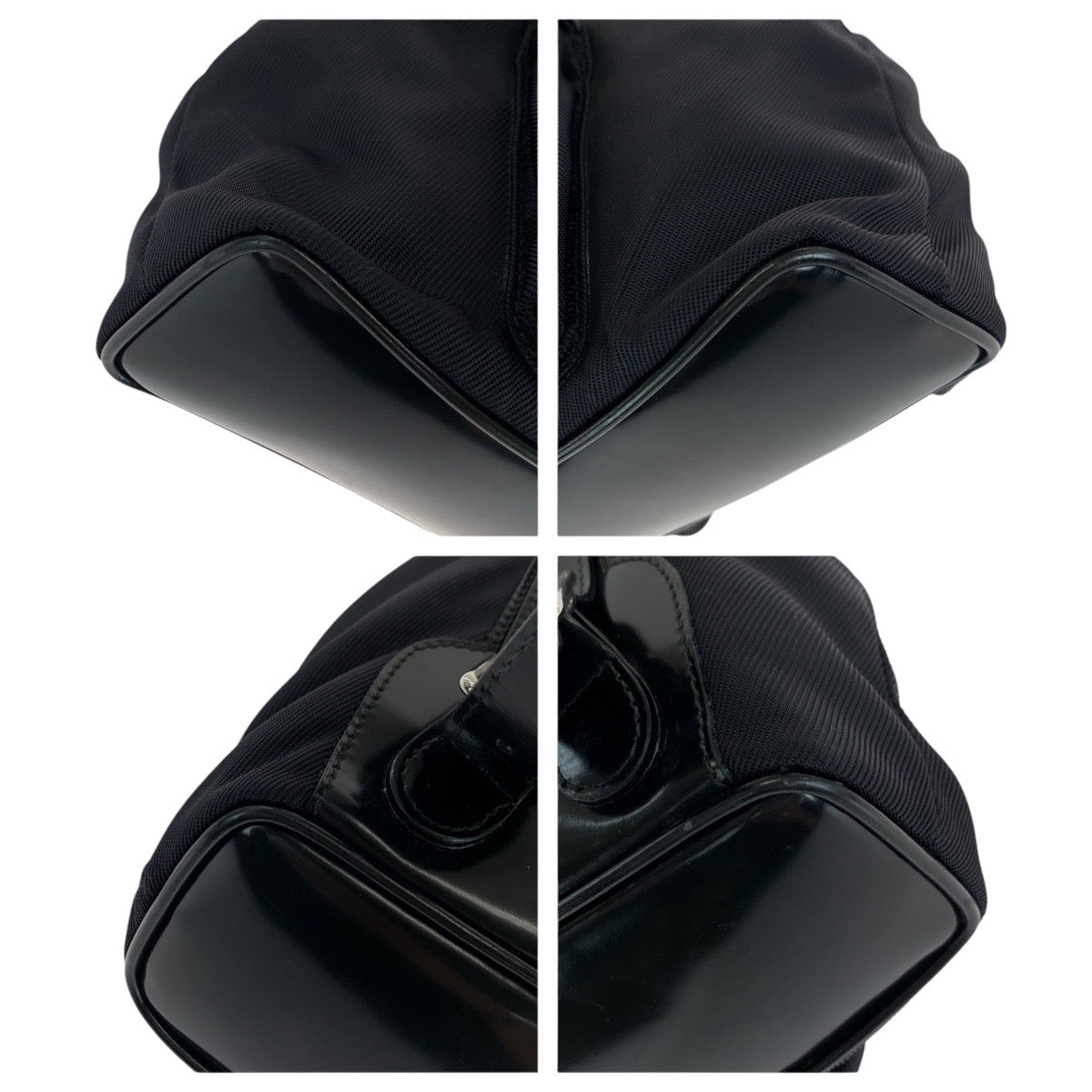 GUCCI Backpack 003 1998 0030 leather Black SilverMetal Bamboo