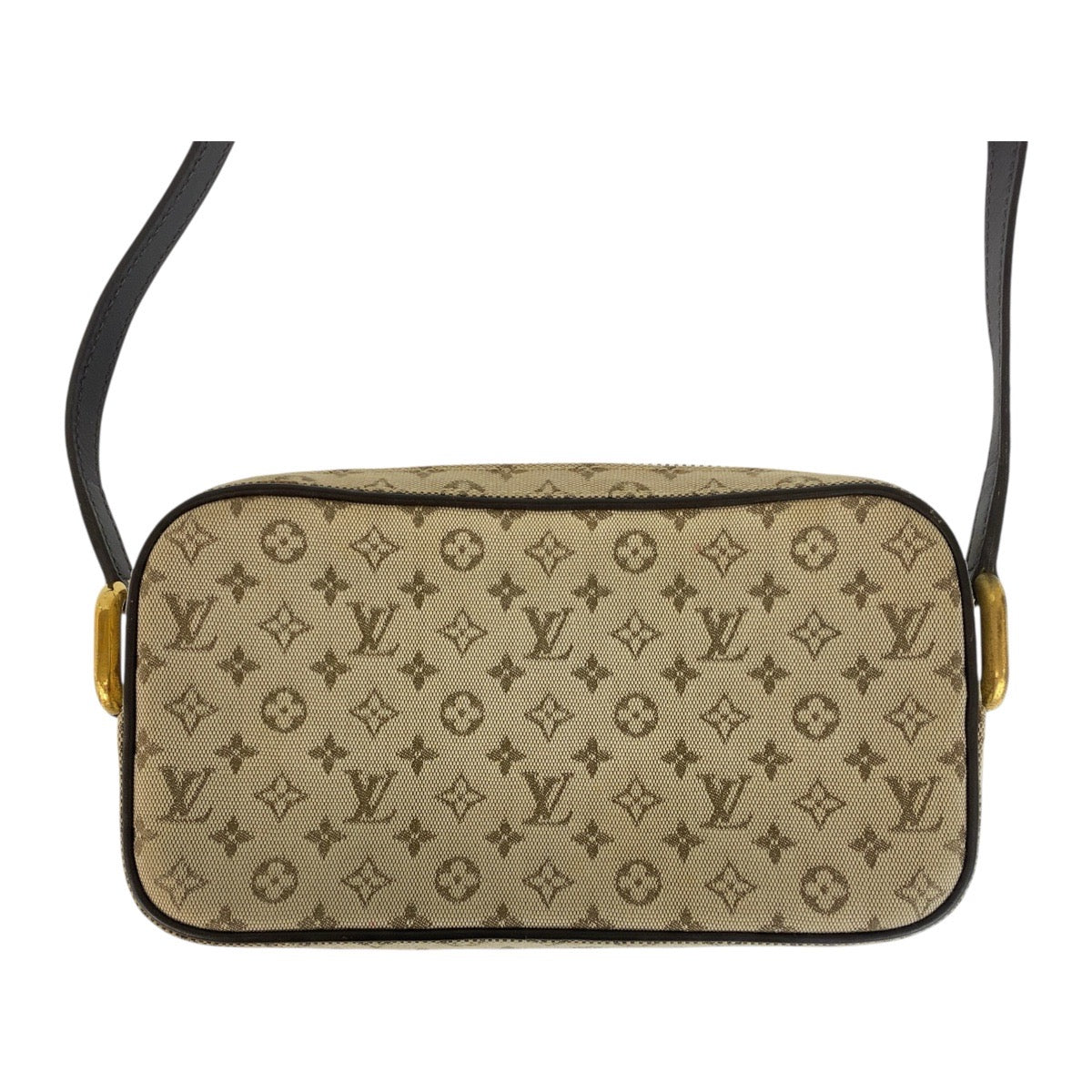   LOUIS VUITTON Shoulder Bag canvas Beige Brown Gold Metal Monogram mini Juliet