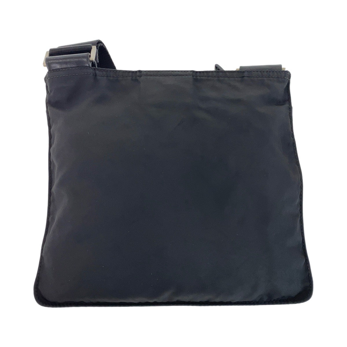 PRADA Shoulder Bag Nylon Black SilverMetal Test Triangle With logo - Style 3