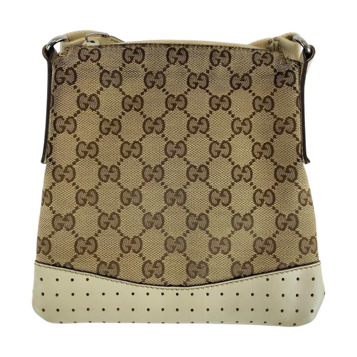 Gucci GG Canvas Leather Shoulder Bag