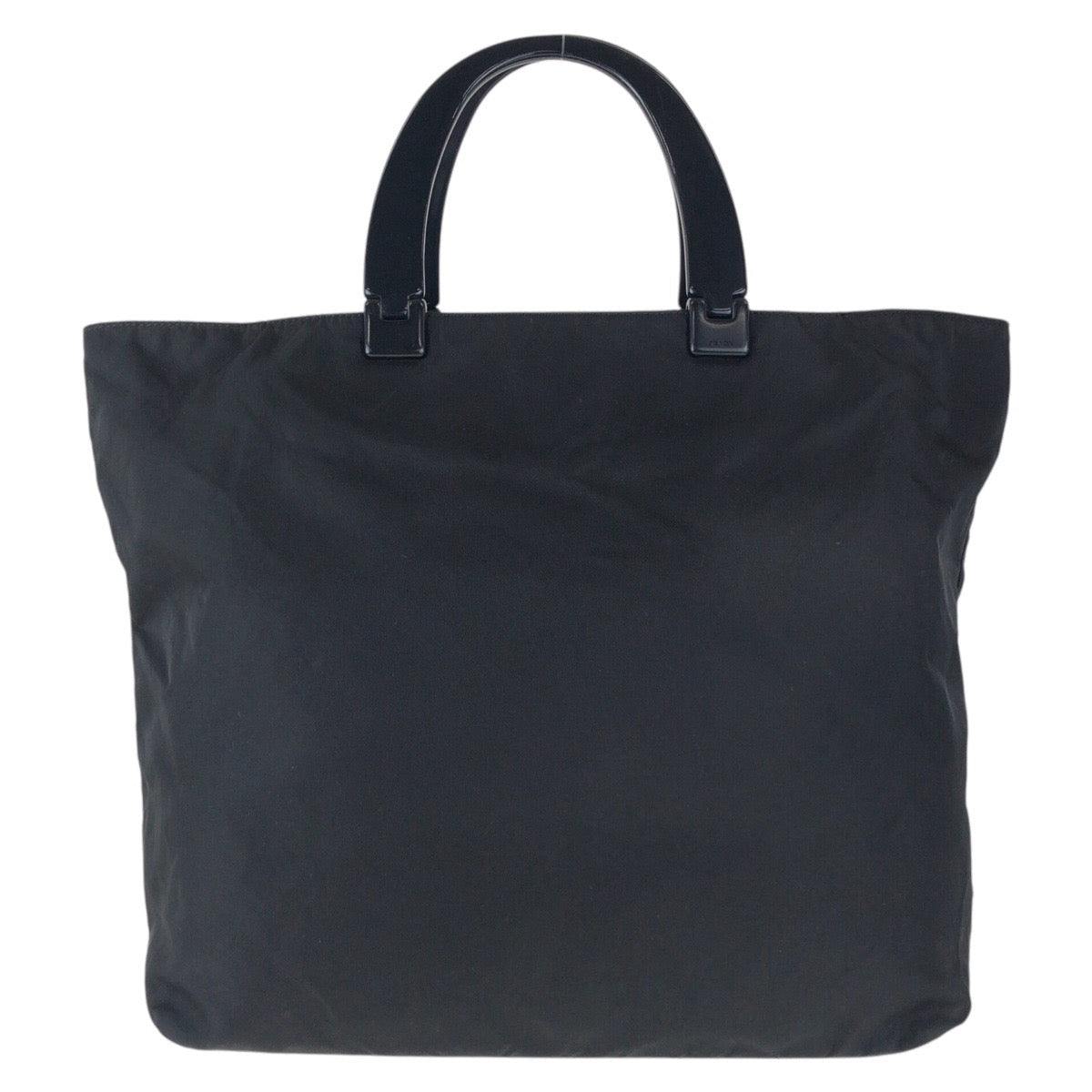 PRADA Tote Bag Nylon Black black Test Triangle With logo