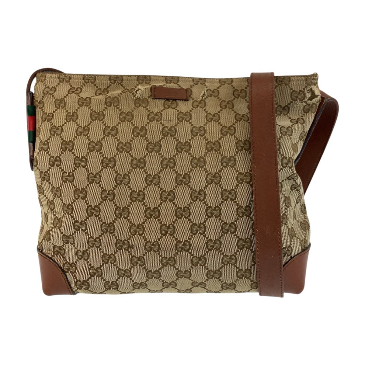 GUCCI Shoulder Bag 337598 GG canvas Beige brown