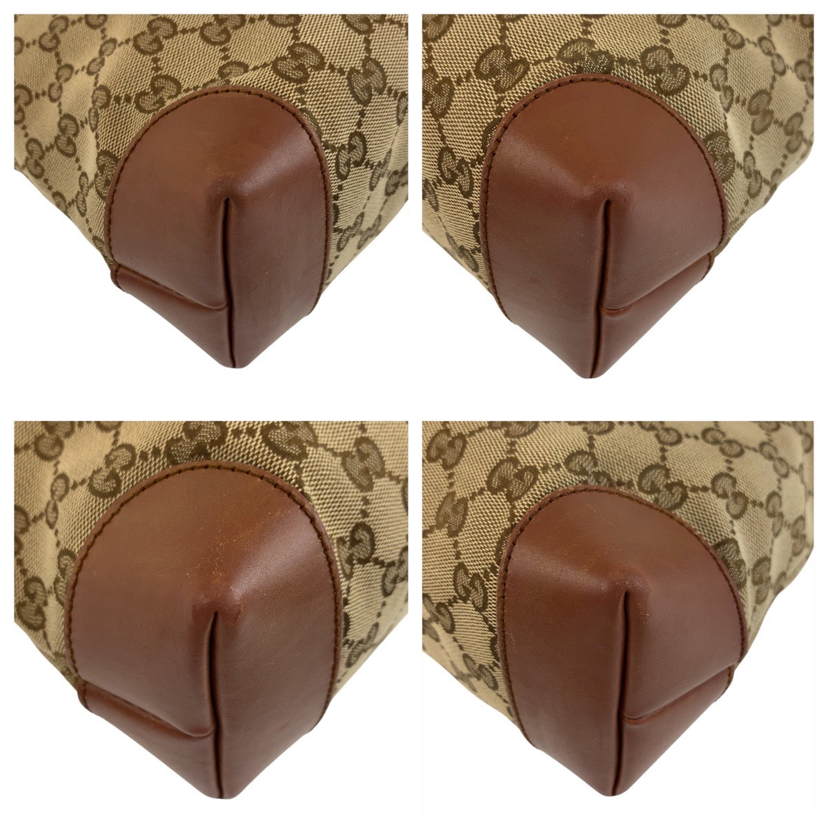 GUCCI Shoulder Bag 337598 GG canvas Beige brown