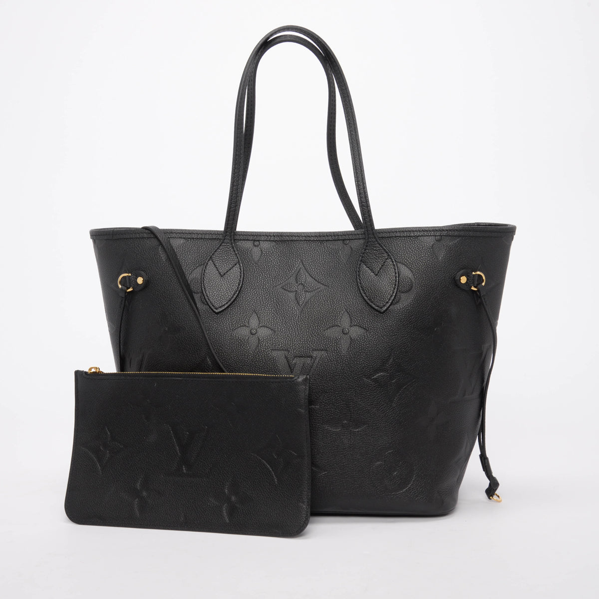 Louis Vuitton Black Empreinte Monogram Giant Neverfull MM