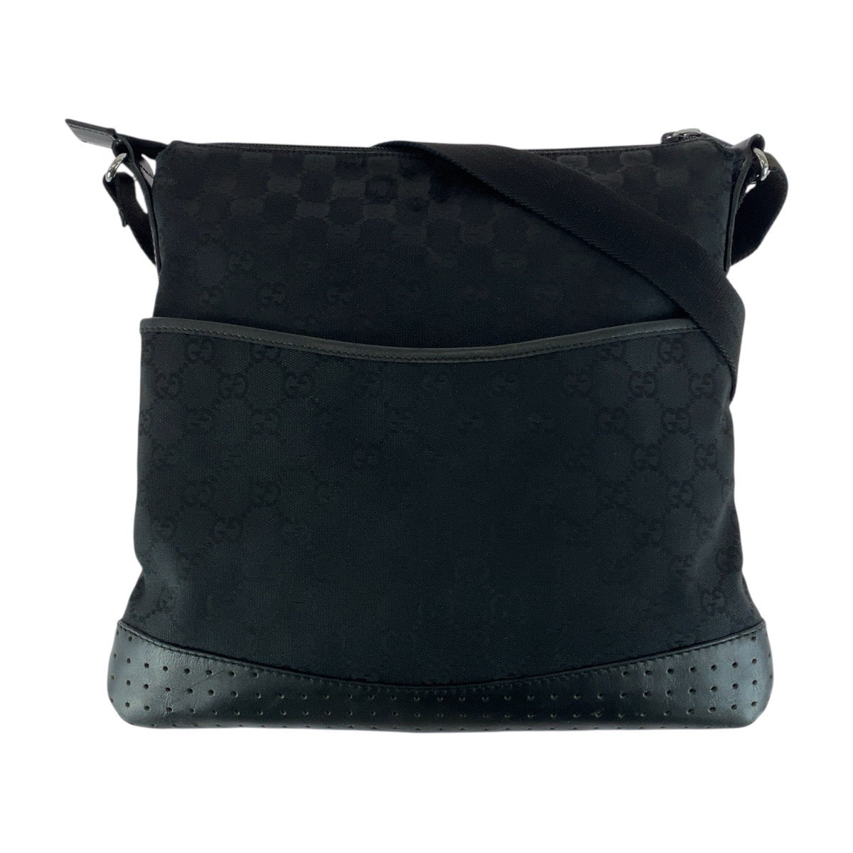 Gucci GG Canvas Leather Shoulder Bag