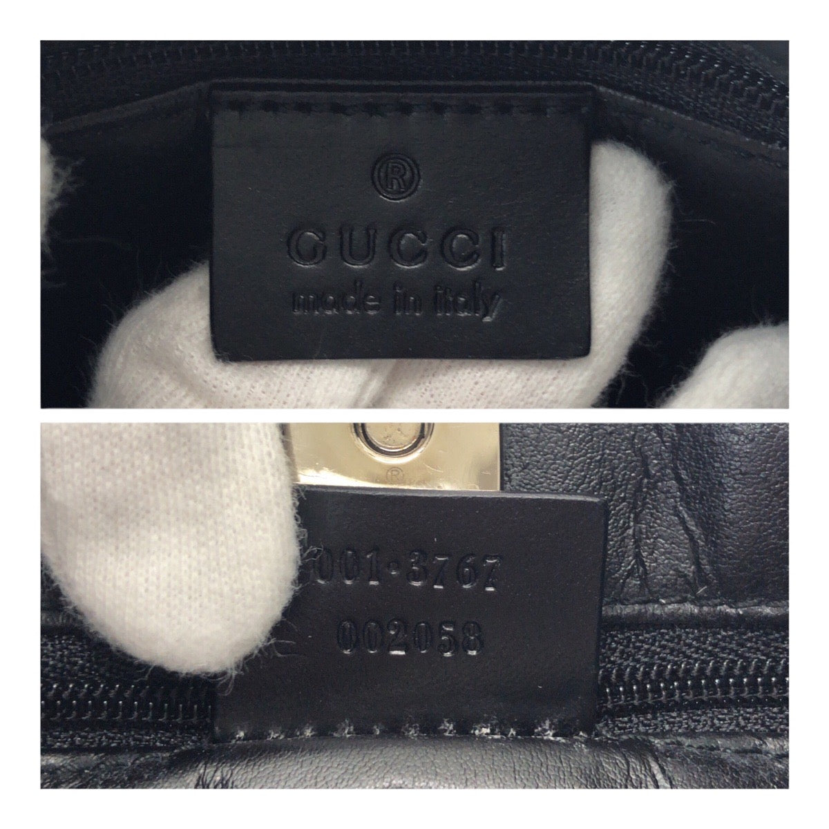 Gucci Nylon Leather Shoulder Bag