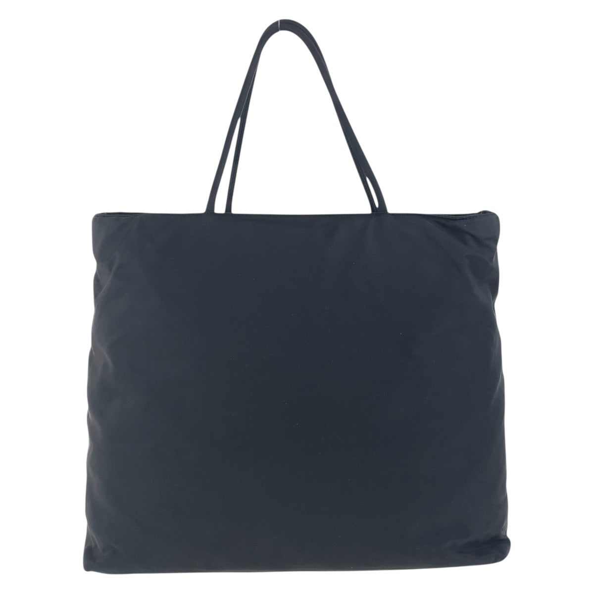 PRADA Tote Bag Nylon Black SilverMetal Test Triangle With logo - Style 2