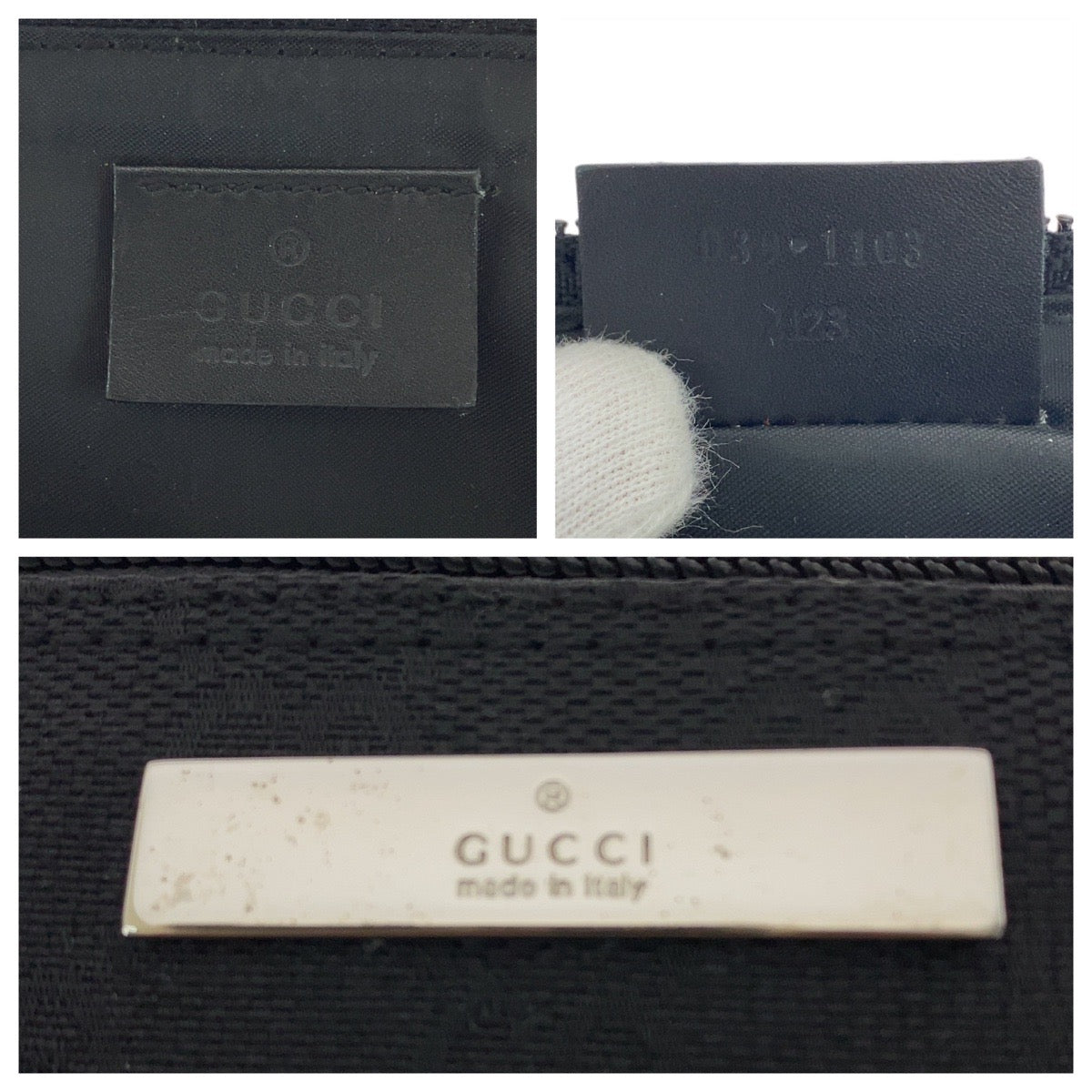 Gucci GG Canvas Leather Handbag