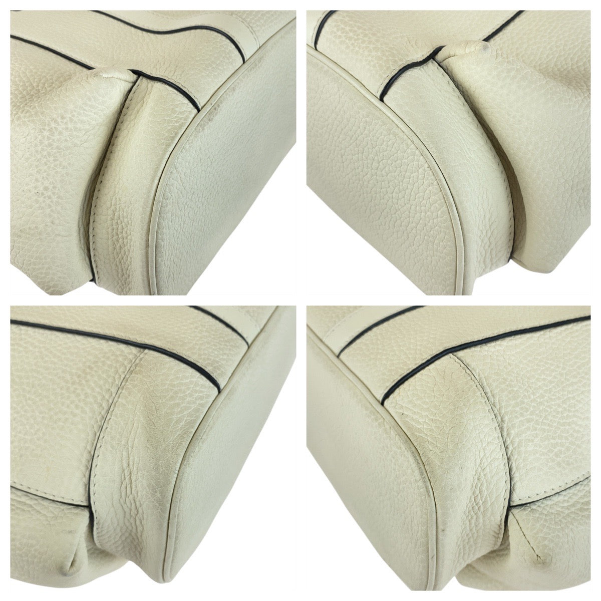 LOUIS VUITTON Tote Bag leather White Cream Black Taurillon Clemence christopher tote
