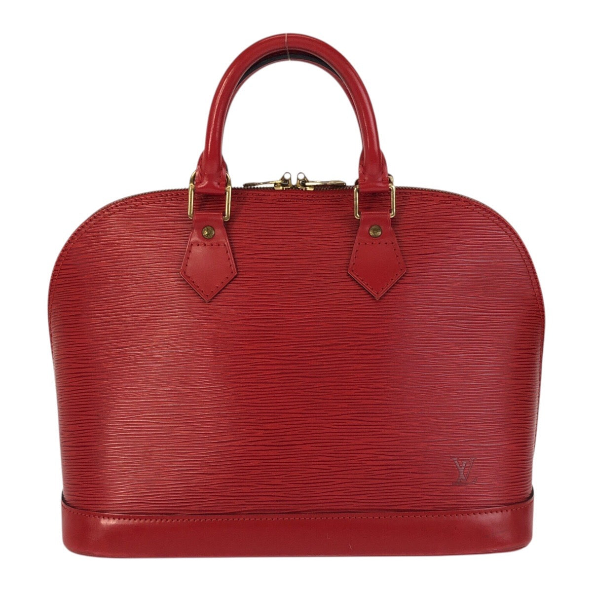 LOUIS VUITTON Handbag Epi Leather Red gold Epi Alma