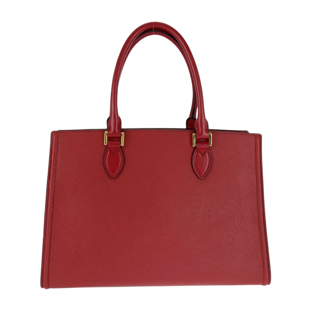 PRADA Handbag 1BA118 leather Red Gold Metal Safiano
