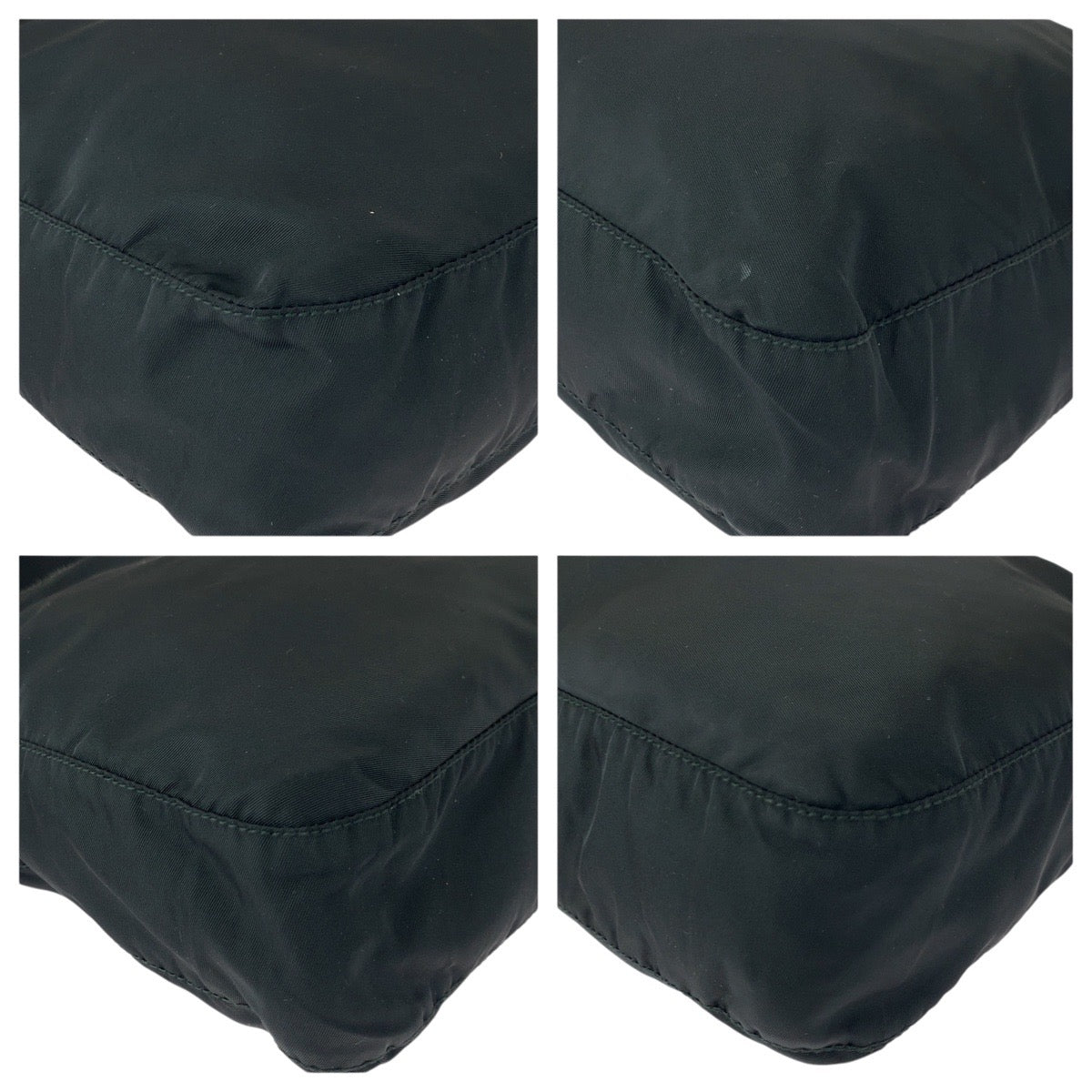 PRADA Shoulder Bag Nylon black Test Triangle With logo - Style 2