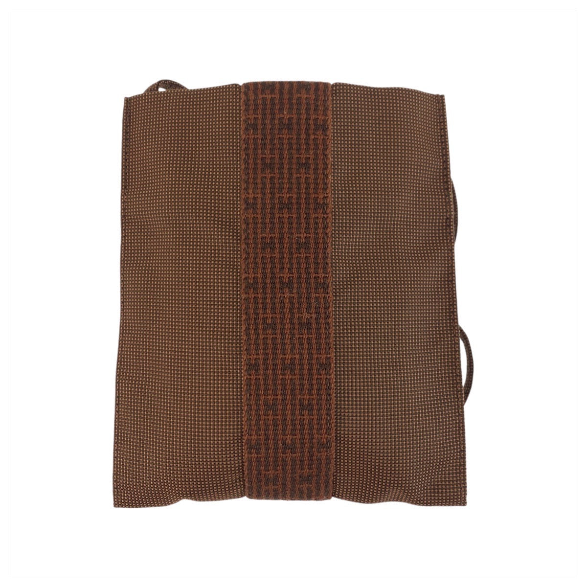 HERMES Shoulder Bag canvas Brown brown Her Line