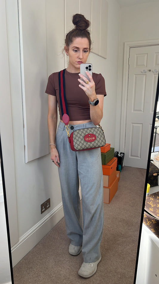 Gucci GG Supreme Leather Canvas Crossbody Style 3