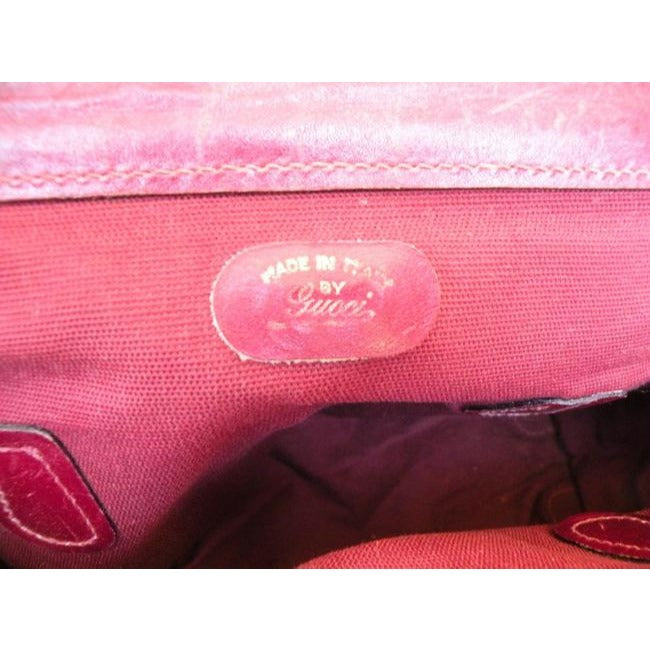 Gucci Kelly Leather Canvas Tote