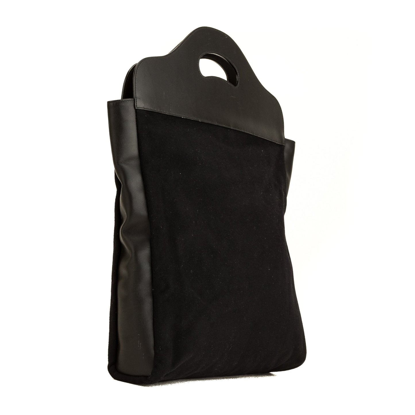 Gucci Black Leather Canvas Tote Style 5
