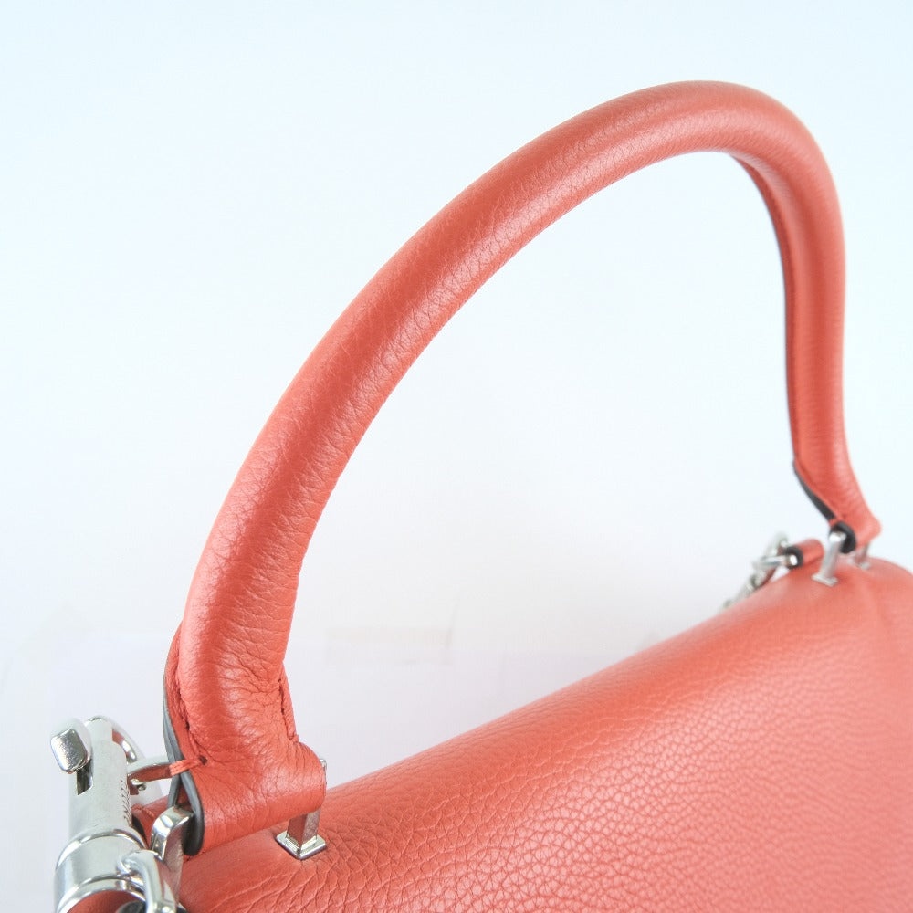 CELINE Handbag 169543 Calfskin, suede Red 2WAY bag Trapeze Women