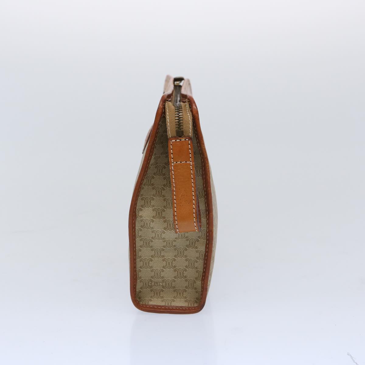 Luxury CELINE Macadam Canvas Clutch Bag Beige 51311